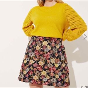 Loft plus floral skirt